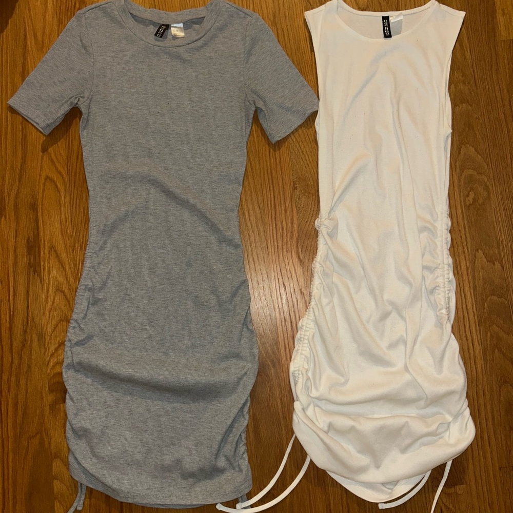 H&M Gray and White Women's Dresses